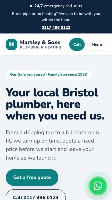 Hartley & Sons. Plumbing & heating · United Kingdom
