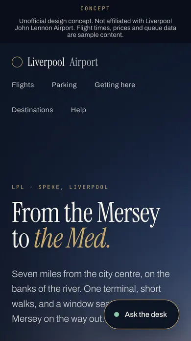 Liverpool Airport. Unofficial concept · United Kingdom